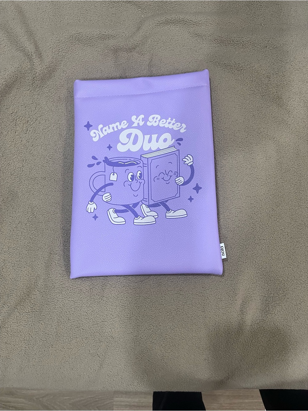 Lilac 'Name A Better Duo' Graphic Pouch